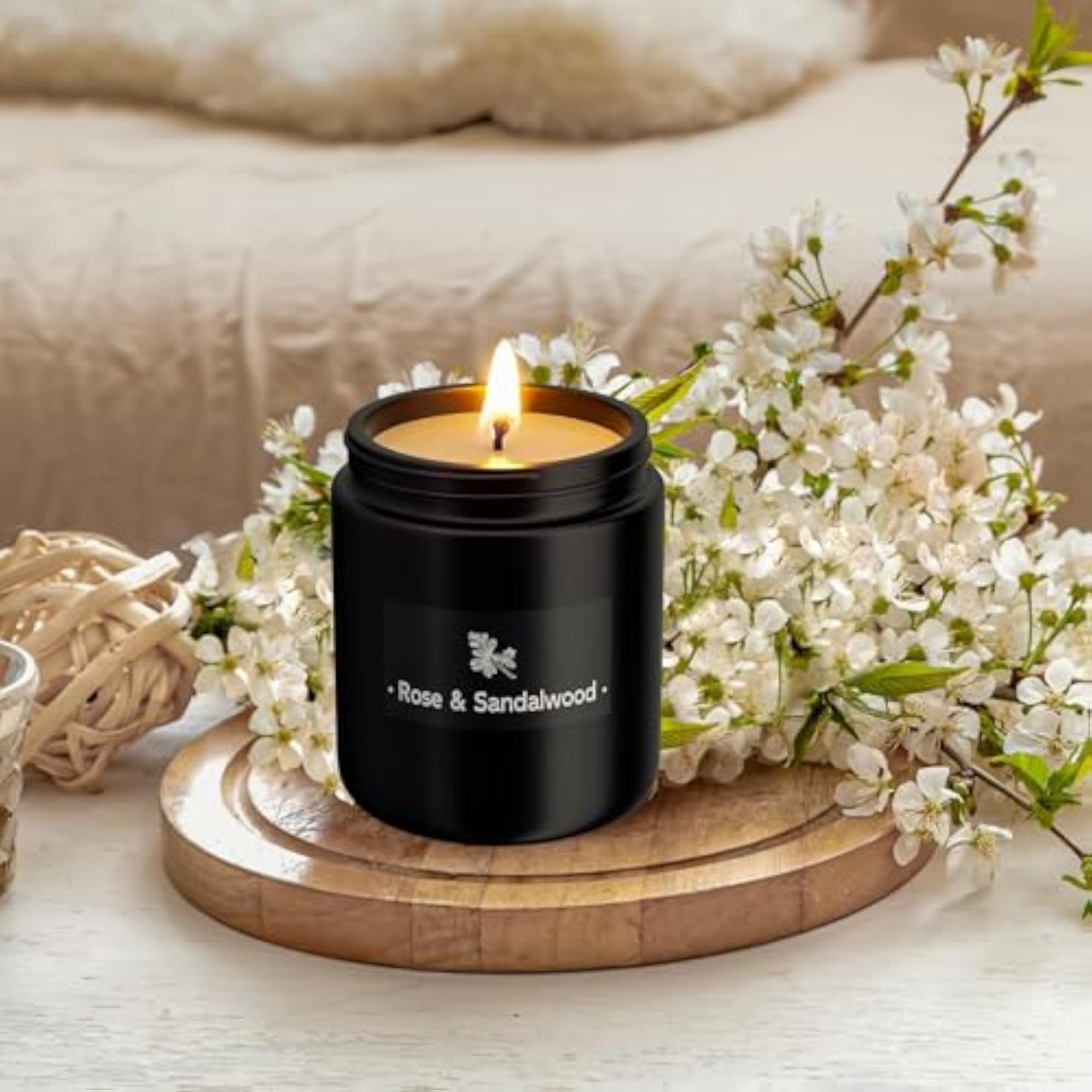 Scented Aromatherapy Candle, 100% Soy Wax, Gift for Home
